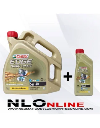 Castrol Edge Turbo Diesel 5W40 PACK 4L+1L - 44,50 €